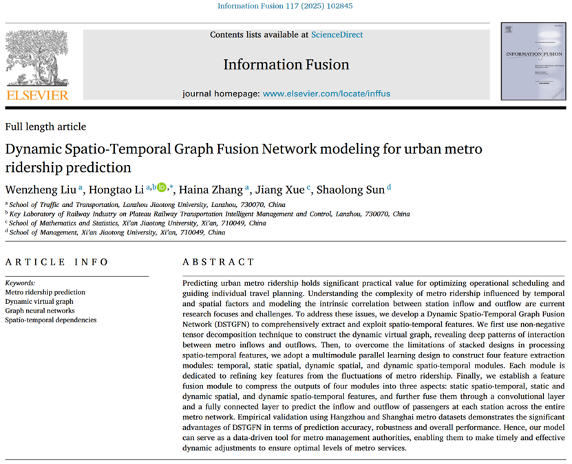 我院博士研究生刘文正在国际顶级期刊发表研究成果